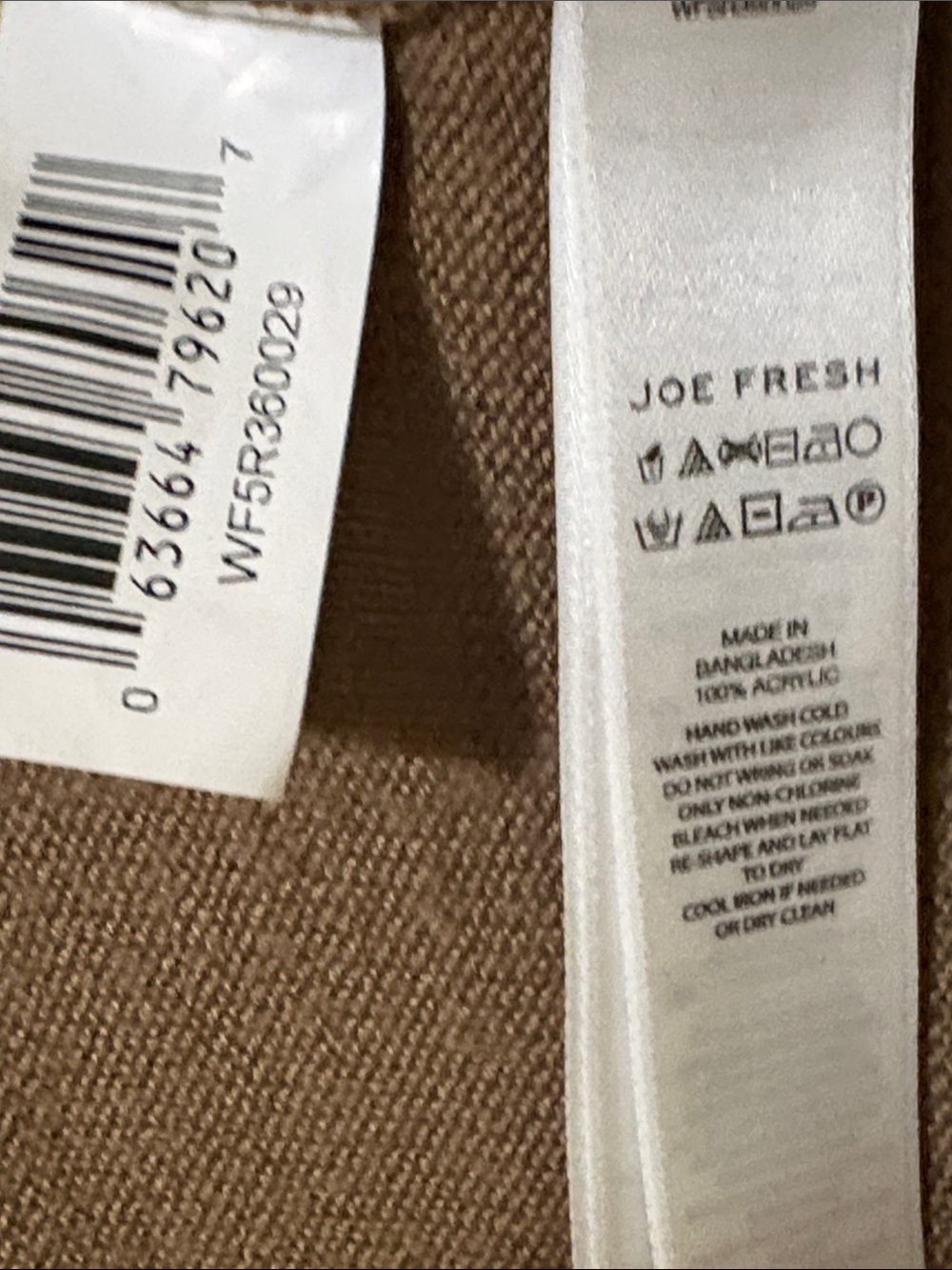 Joe Fresh Crochet Open-Front Long Cardigan Sweater - Brown, medium - Picture 3 of 7